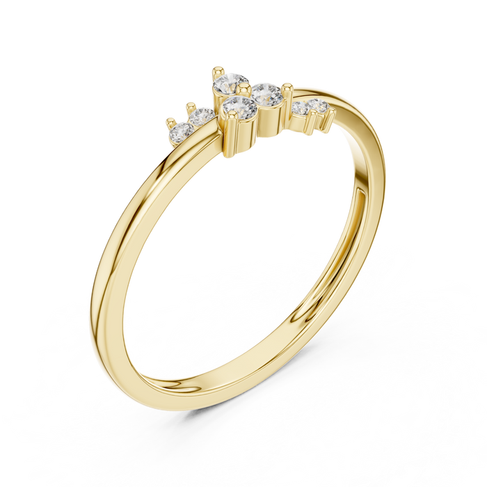 The Solveine — Round Collet Ring