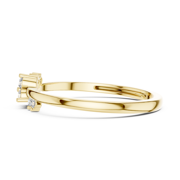 The Solveine — Round Collet Ring