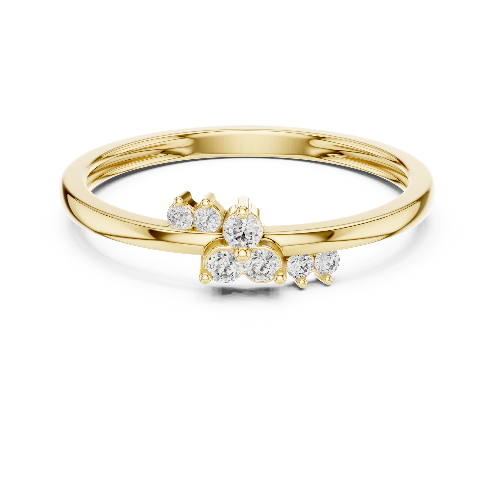 The Solveine — Round Collet Ring