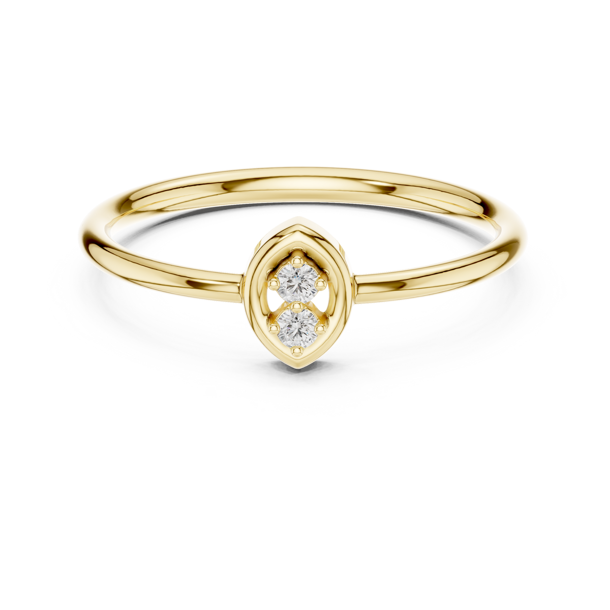 The Trestane — Round Collet Ring