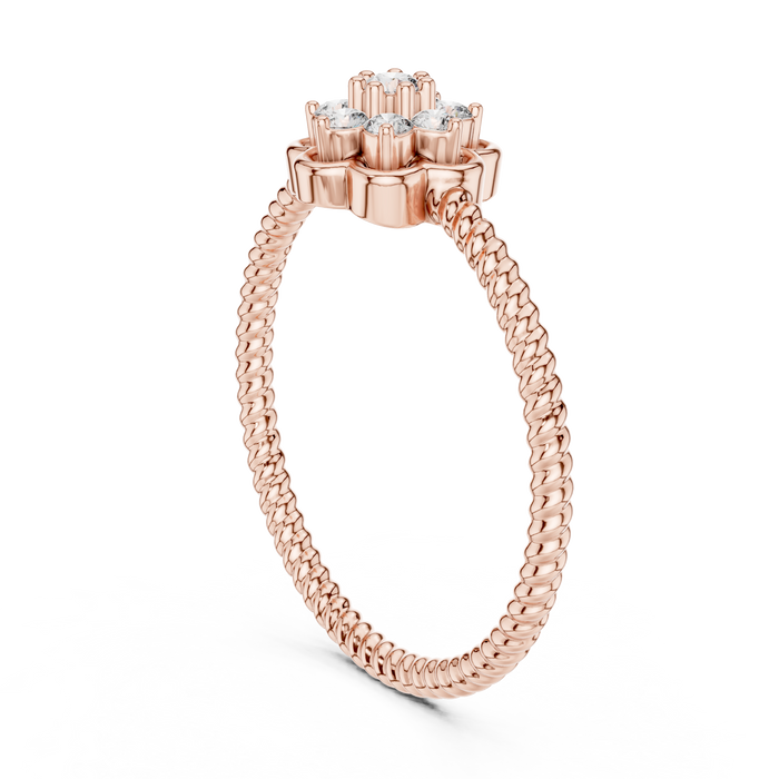 The Ursanne — Round Collet Ring