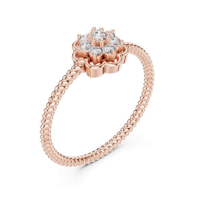The Ursanne — Round Collet Ring