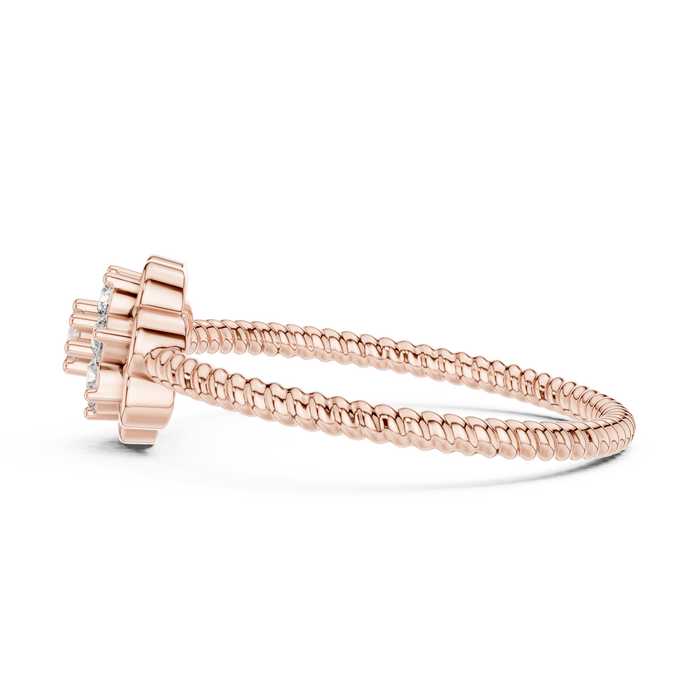 The Ursanne — Round Collet Ring