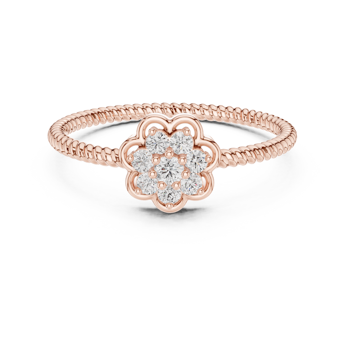 The Ursanne — Round Collet Ring