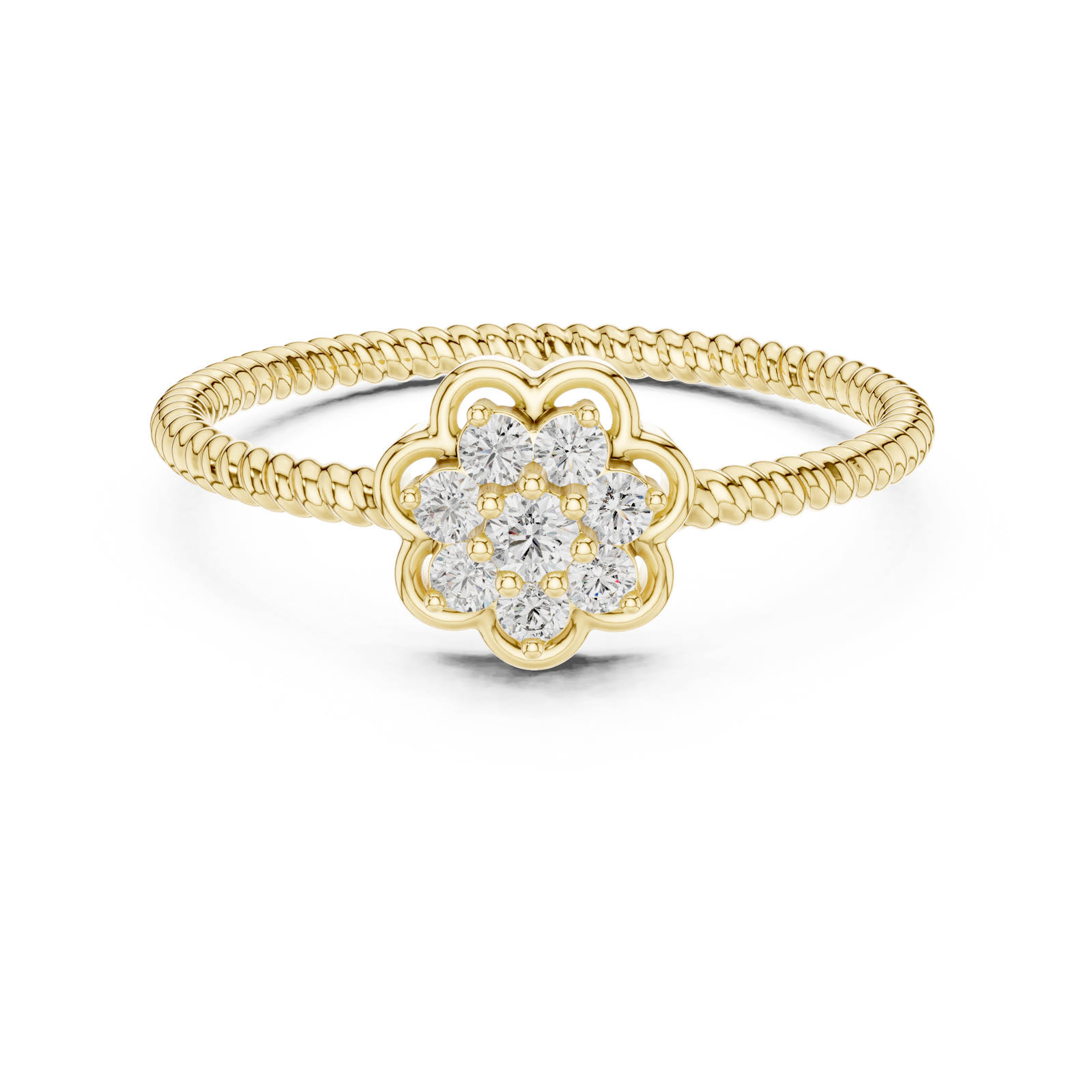 The Ursanne — Round Collet Ring