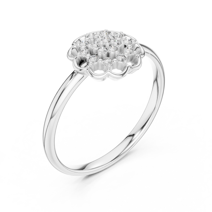 The Wistrelle — Round Collet Ring