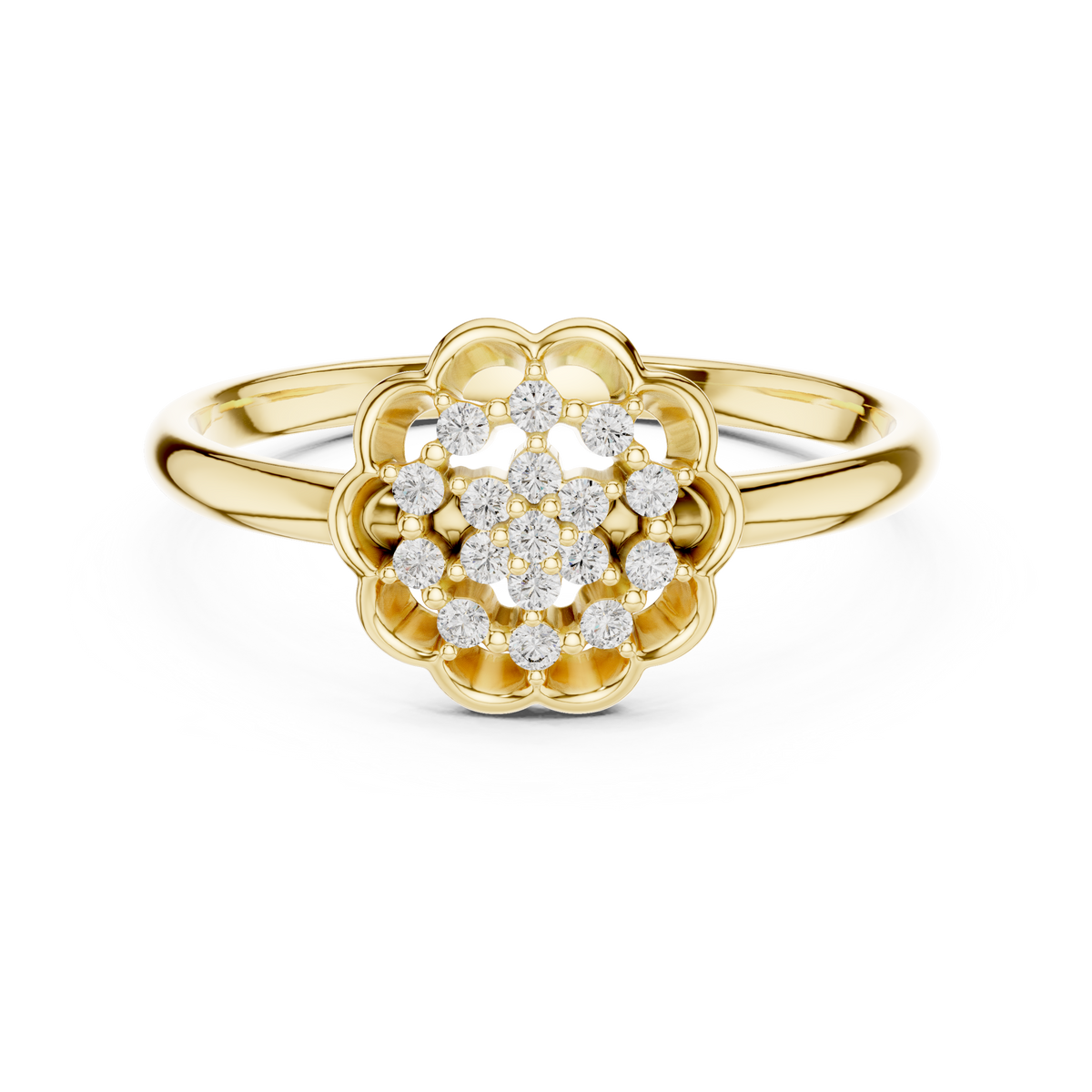 The Wistrelle — Round Collet Ring
