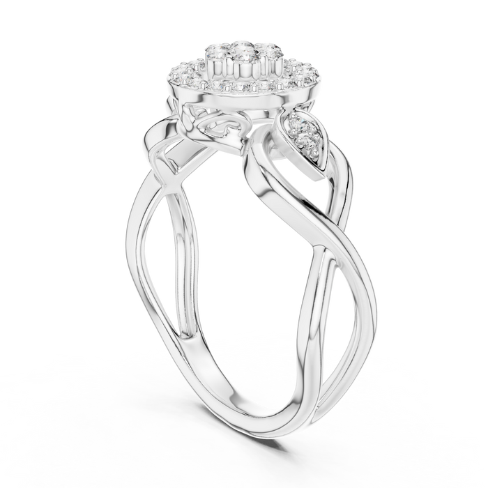 The Bellefleur — Round Pavé Ring
