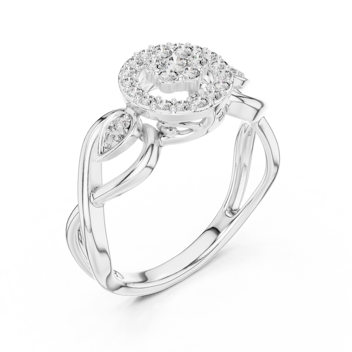 The Bellefleur — Round Pavé Ring
