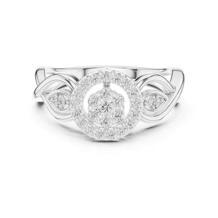 The Bellefleur — Round Pavé Ring