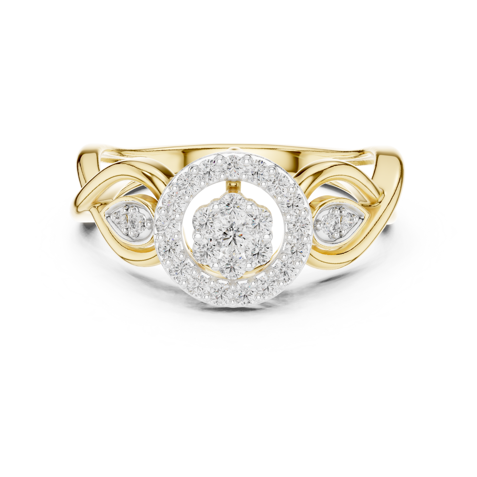 The Bellefleur — Round Pavé Ring