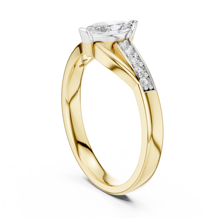 The Clairvane — Round Pavé Ring