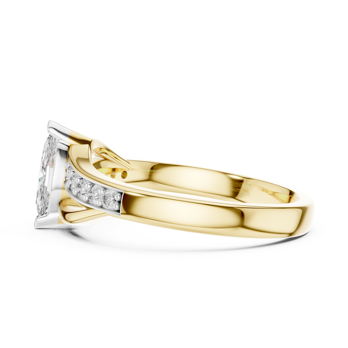 The Clairvane — Round Pavé Ring