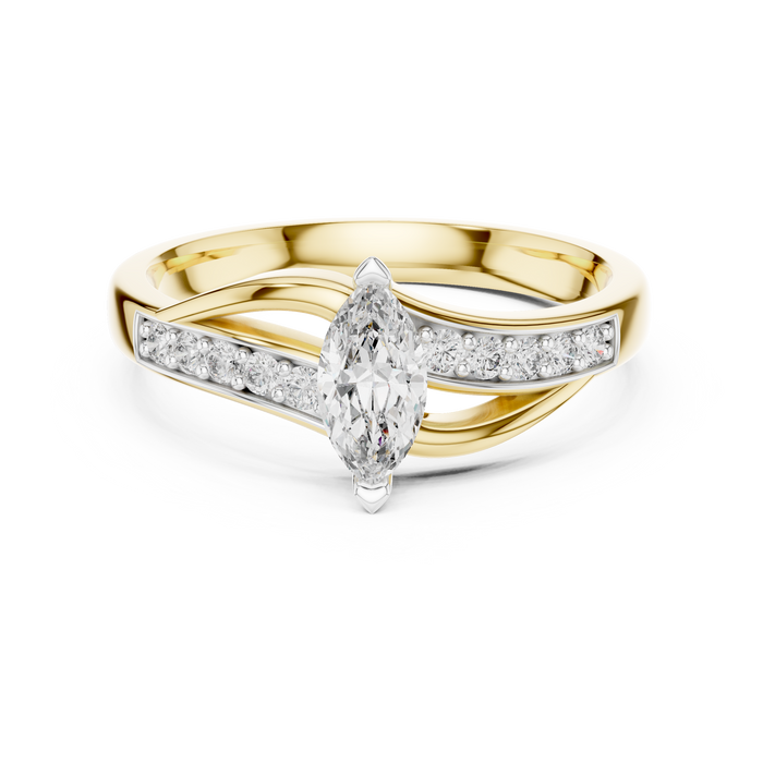 The Clairvane — Round Pavé Ring