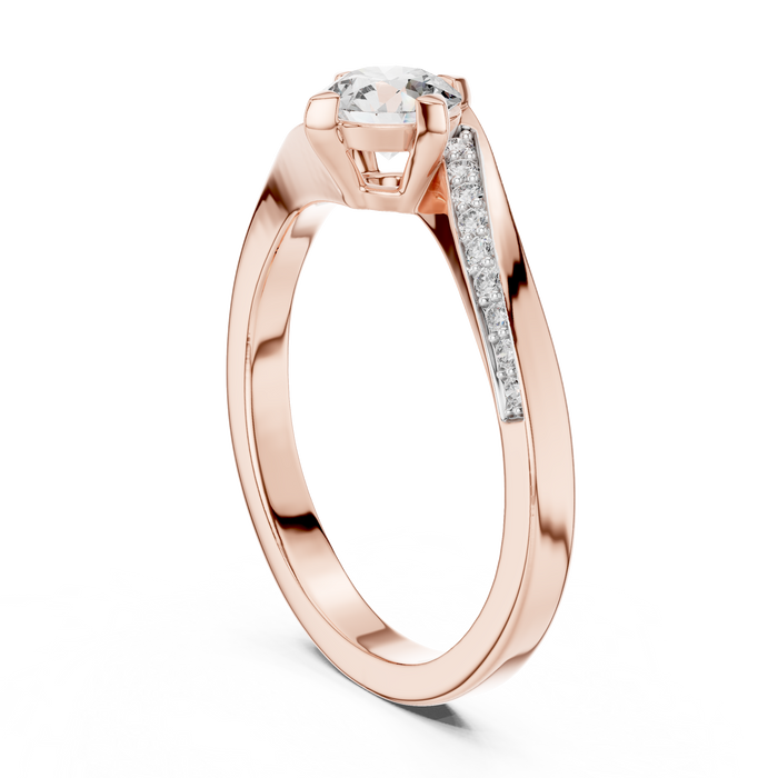 The Fleurette — Round Pavé Ring