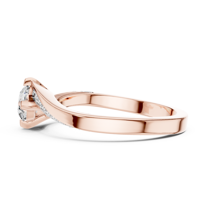 The Fleurette — Round Pavé Ring