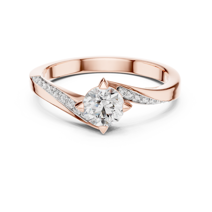 The Fleurette — Round Pavé Ring