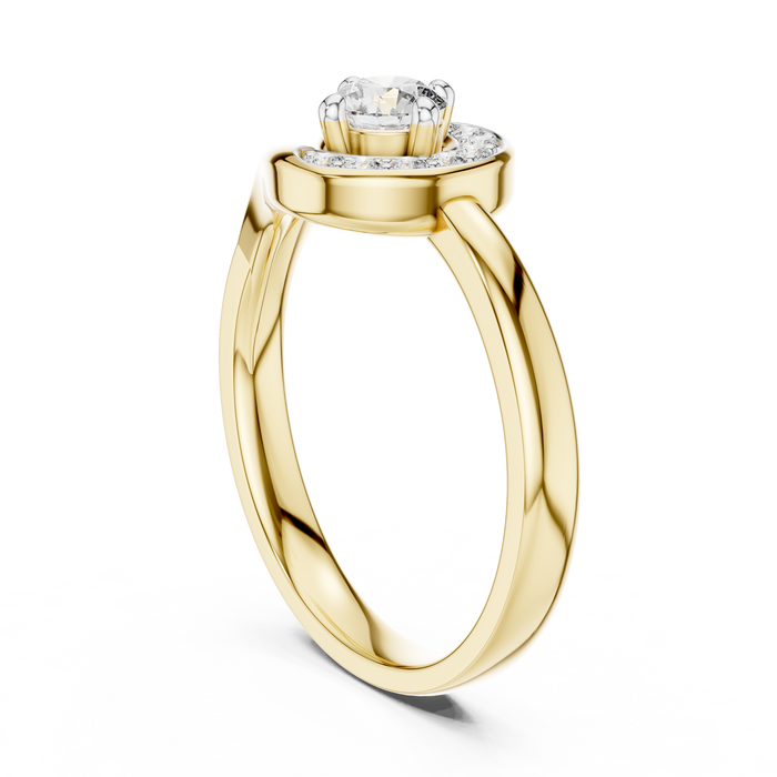 The Gracelyn — Round Pavé Ring