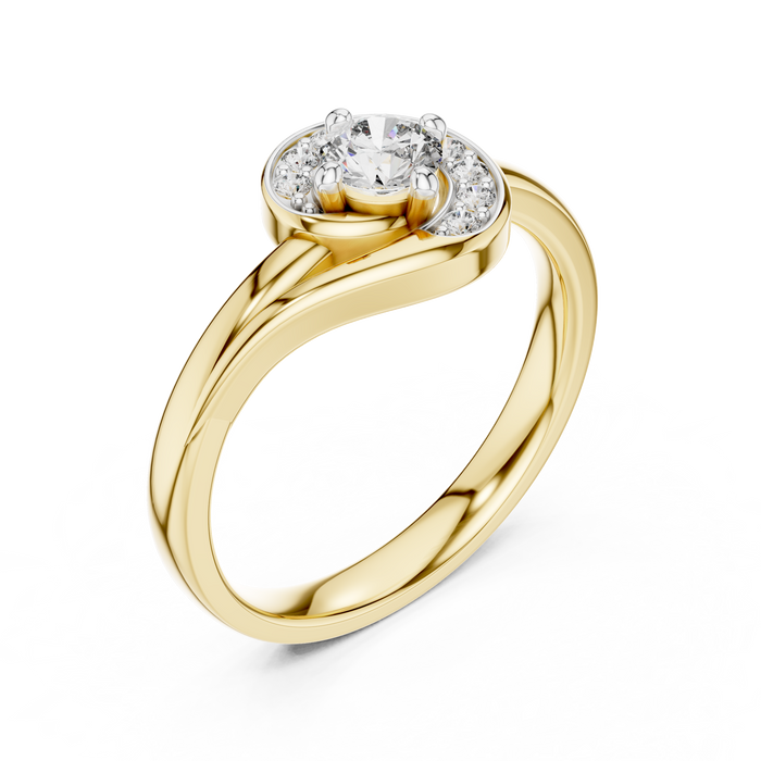 The Gracelyn — Round Pavé Ring