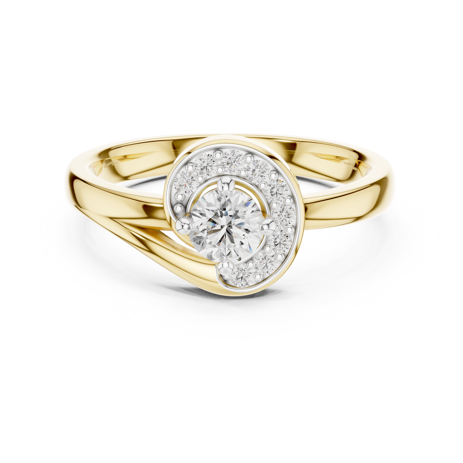 The Gracelyn — Round Pavé Ring