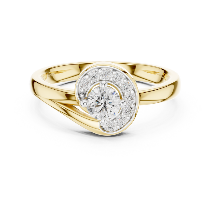 The Gracelyn — Round Pavé Ring