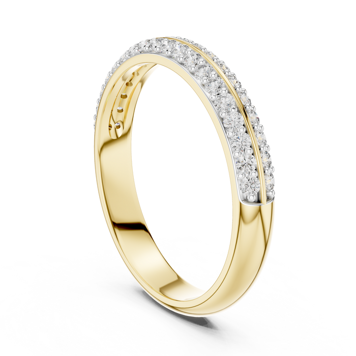 The Isambelle — Round Pavé Ring