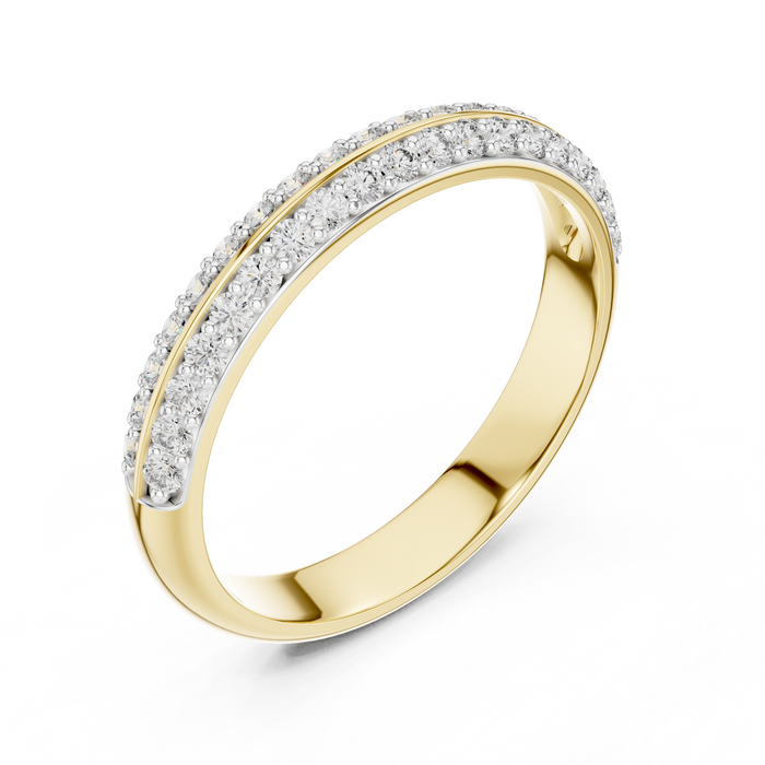 The Isambelle — Round Pavé Ring