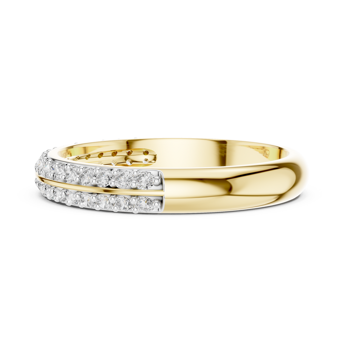 The Isambelle — Round Pavé Ring