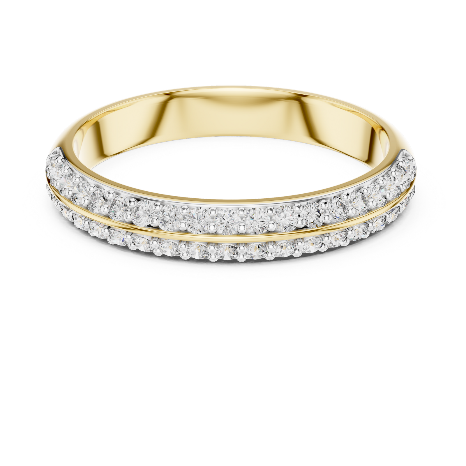 The Isambelle — Round Pavé Ring