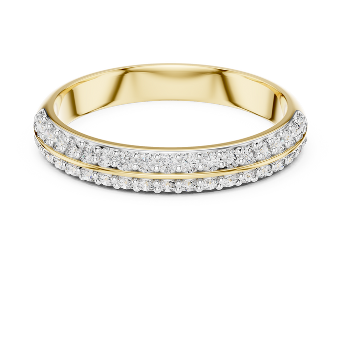 The Isambelle — Round Pavé Ring