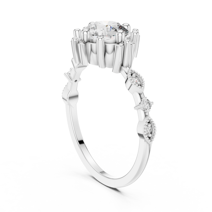 The Prudence — Round Pavé Ring