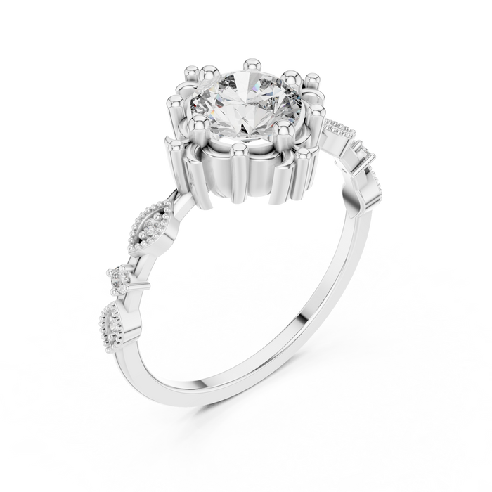 The Prudence — Round Pavé Ring