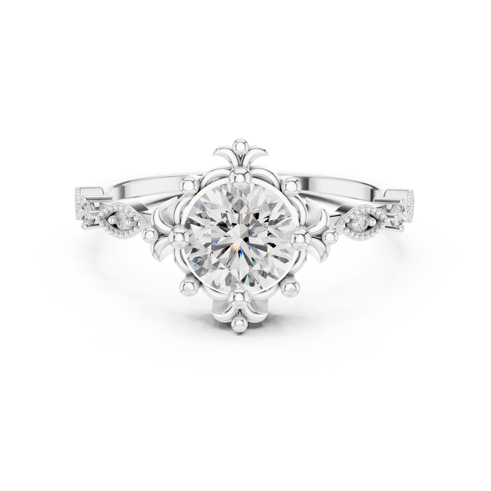 The Prudence — Round Pavé Ring