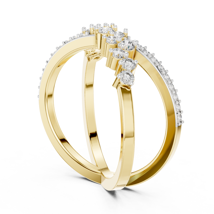 The Tourvielle — Round Prong Ring