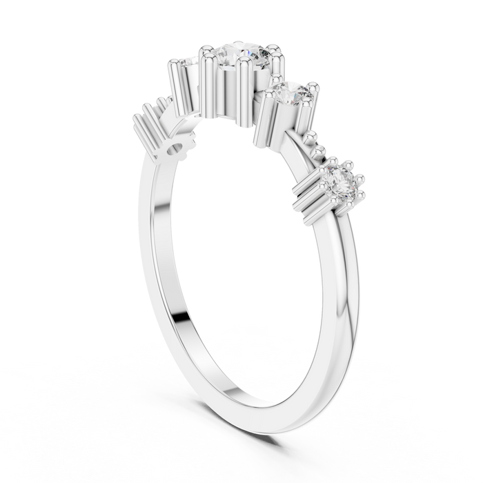 The Ursaline — Round Collet Ring