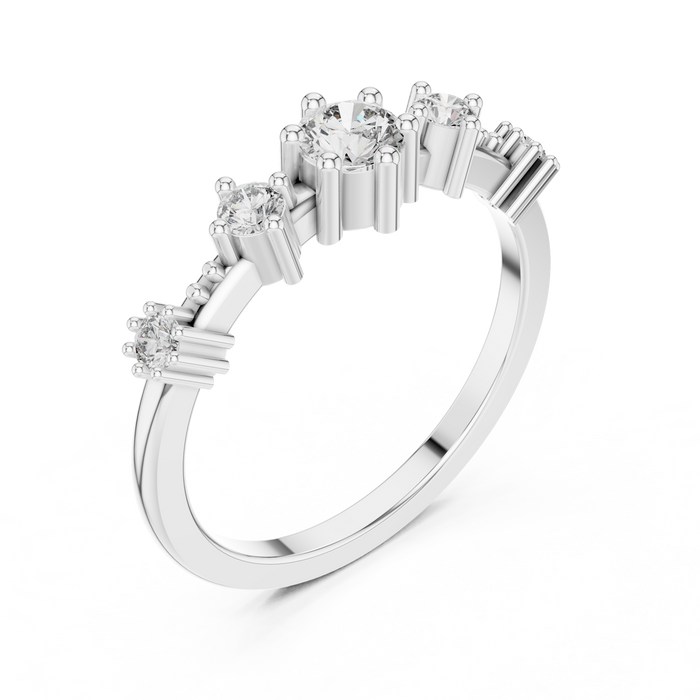 The Ursaline — Round Collet Ring
