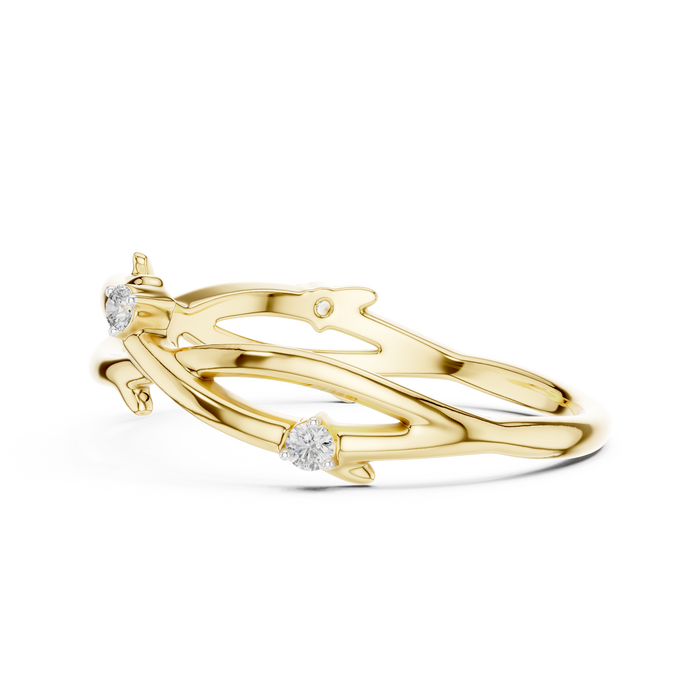 The Vespertine — Round Collet Ring