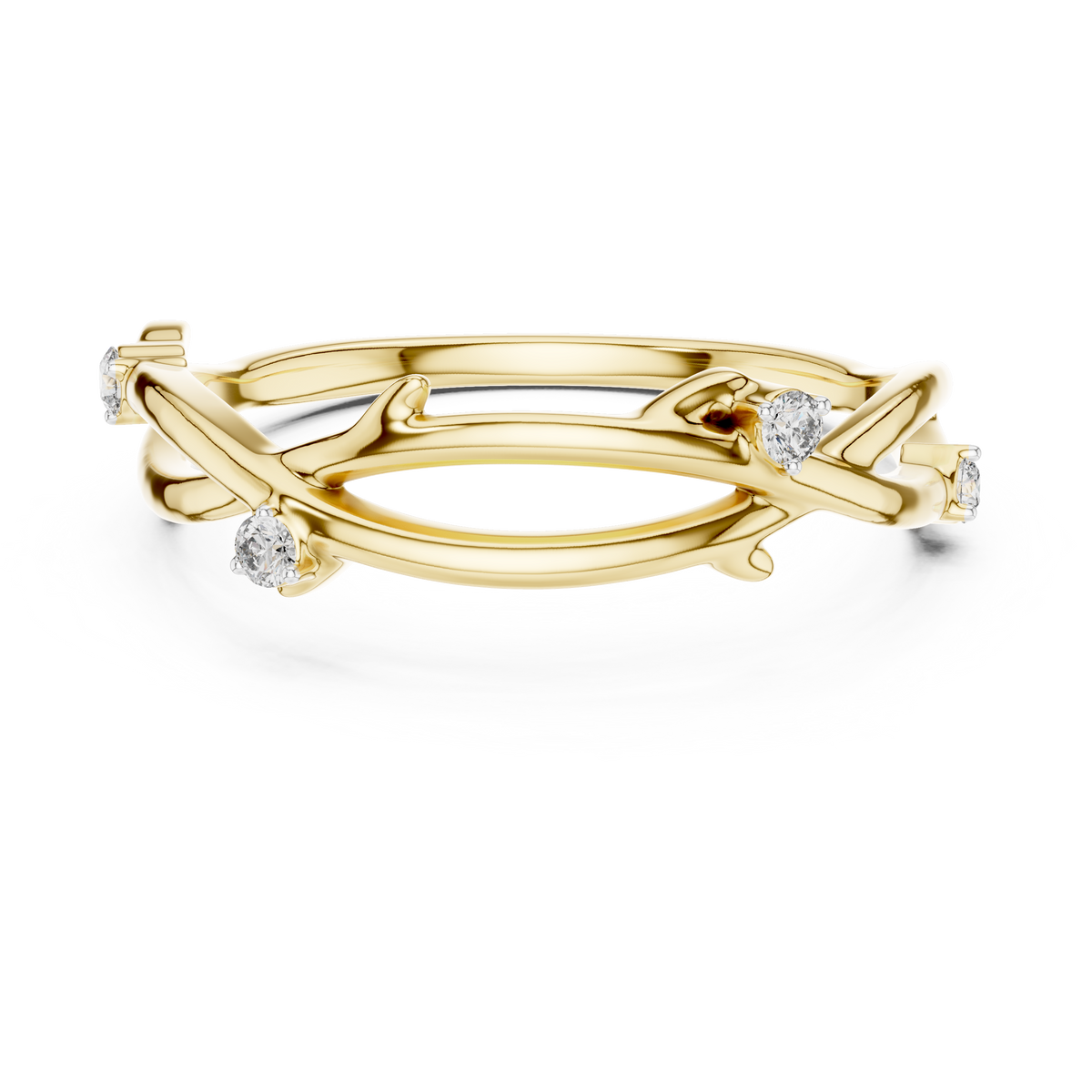The Vespertine — Round Collet Ring