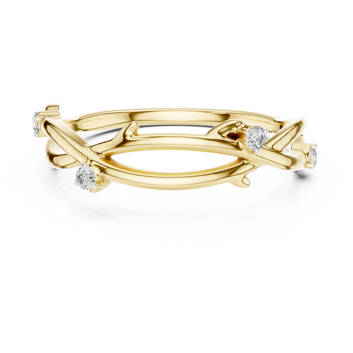 The Vespertine — Round Collet Ring