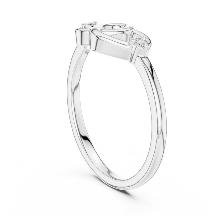 The Winterset — Round Collet Ring