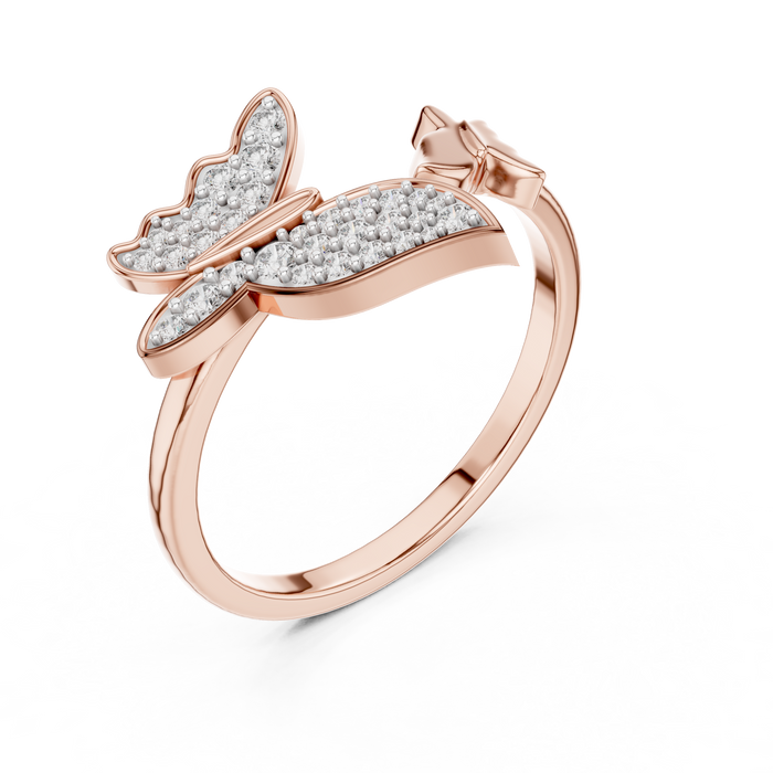 The Xantiane — Round Pavé Ring