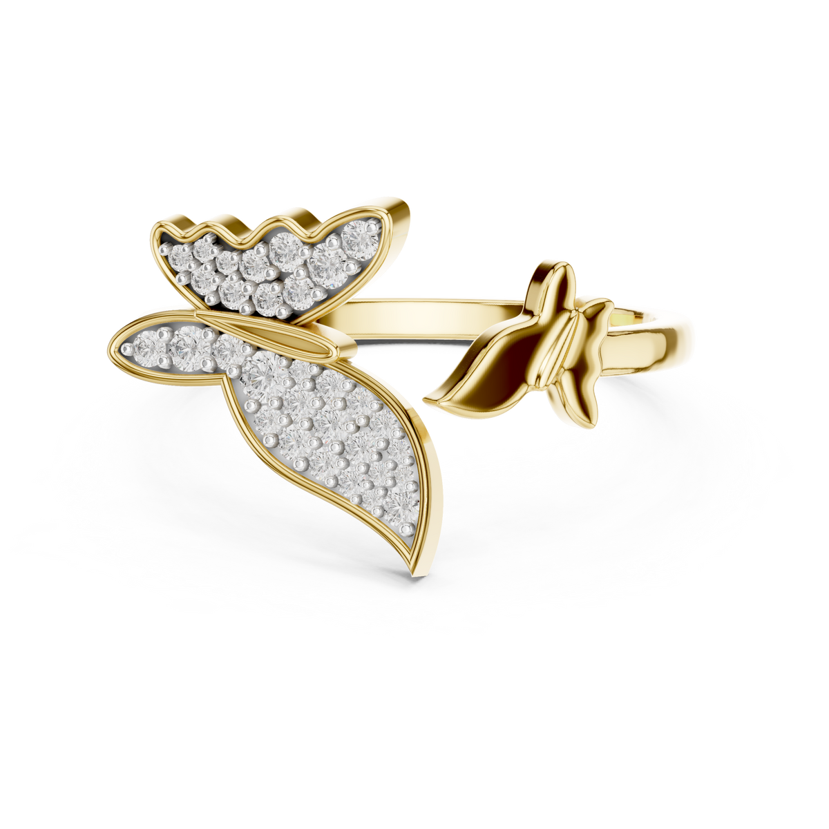 The Xantiane — Round Pavé Ring