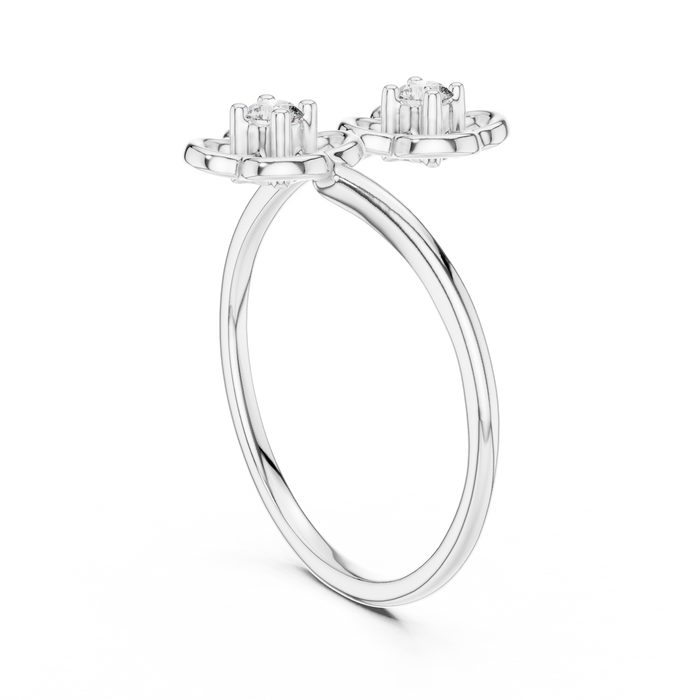 The Adorabelle — Round Collet Ring