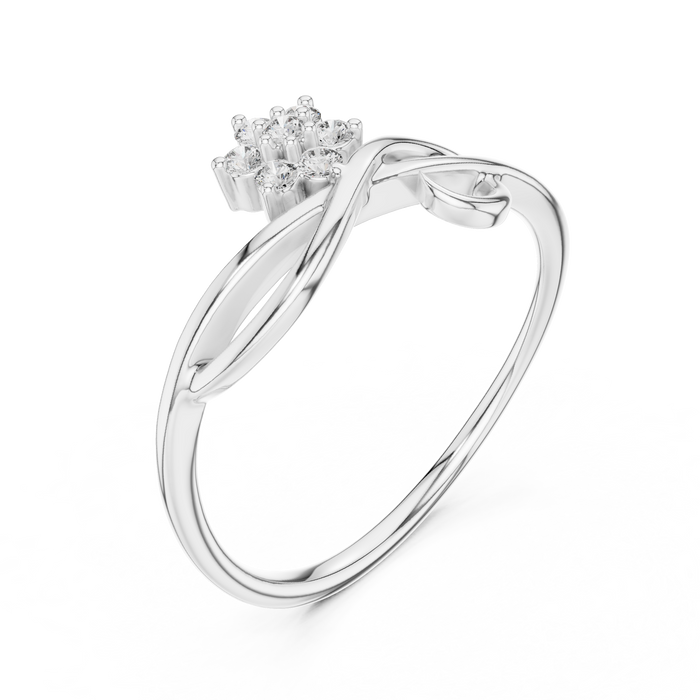 The Corvelle — Round Collet Ring