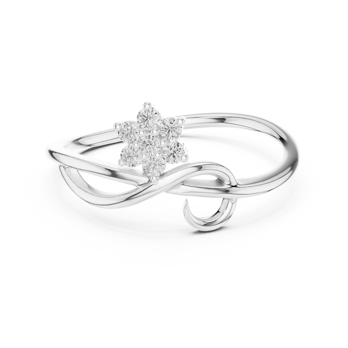 The Corvelle — Round Collet Ring