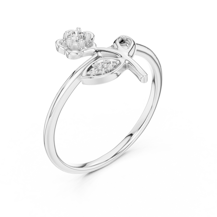 The Genevance — Round Collet Ring