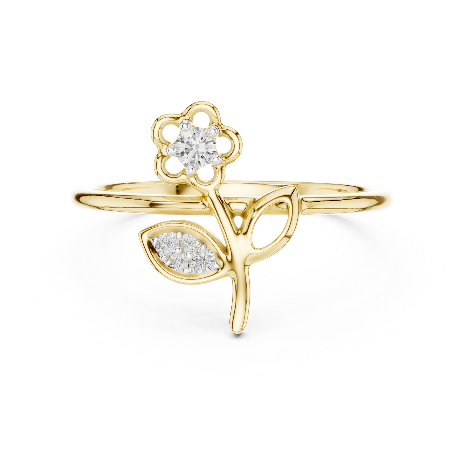The Genevance — Round Collet Ring