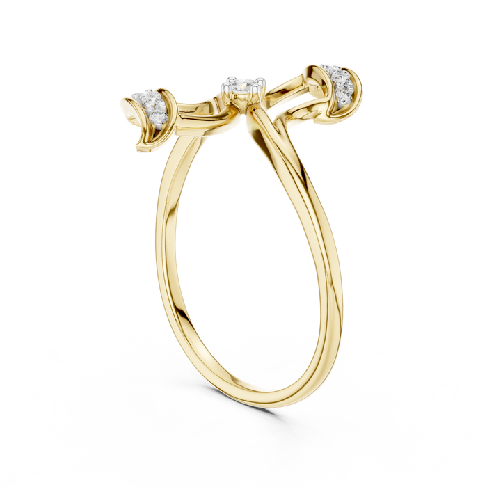 The Nightsong — Round Collet Ring
