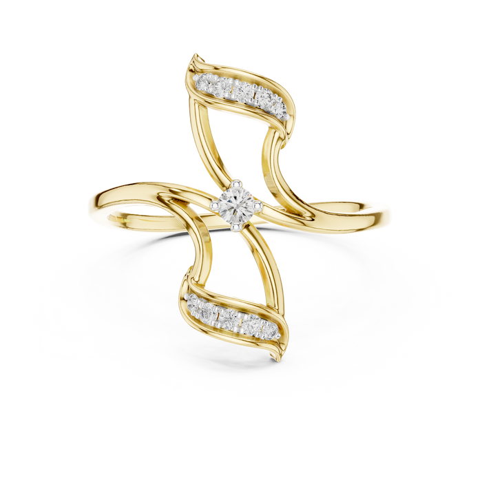 The Nightsong — Round Collet Ring