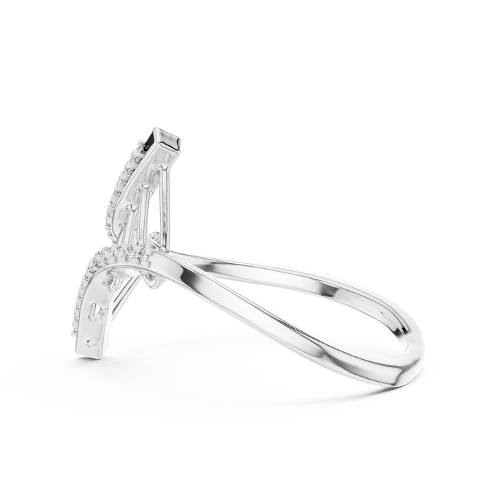 The Quiverleaf — Round Diamond Ring